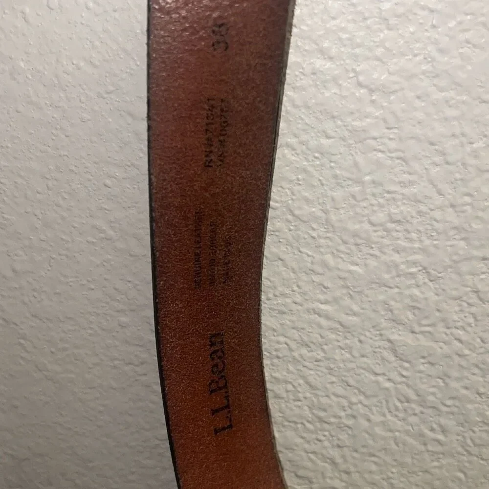 ✨L.L.Bean Men's 1912 Jean Sz 38 Belt✨